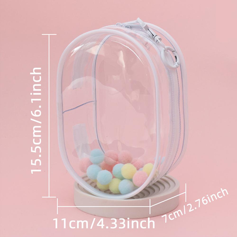 1PC Rubber-Coated Baby Carrier With Cotton Doll Soft Cover, Pvc Dust-Proof Protective Case, Storage Box For Labubu
