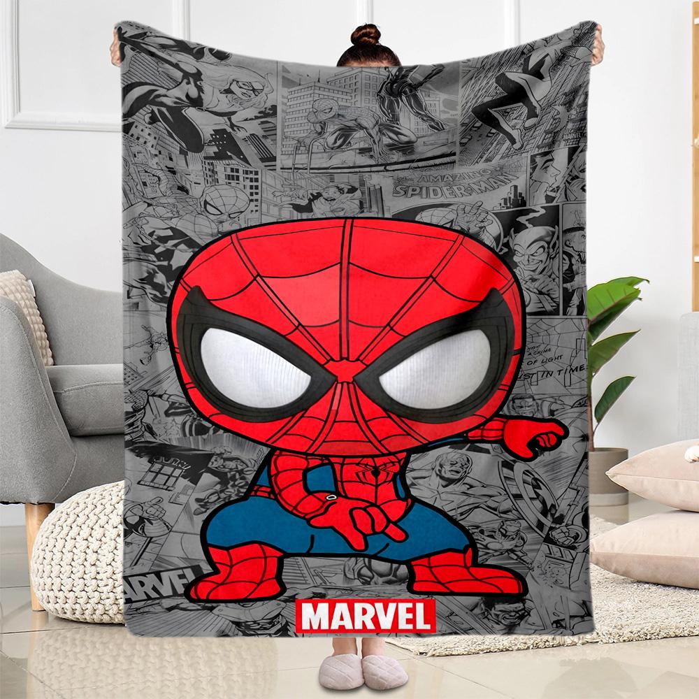 1pc Spider-Man Action Blanket Soft and Warm for Sofa Office Camping Travel Livingroom Great Gift for Friends and Family Comfortable