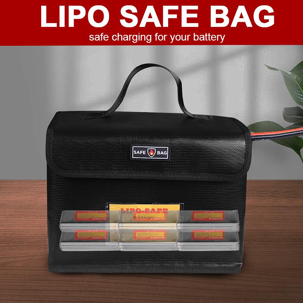 Fireproof Waterproof Battery Bag Lipo Safe Charging Bag Protection Pouch for Storage with Invisable