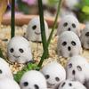 20 Pcs Halloween Miniature Ghost Figurine Cute Tiny Resin White Ghost Statue for Garden Bonsai Sand Table Decoration