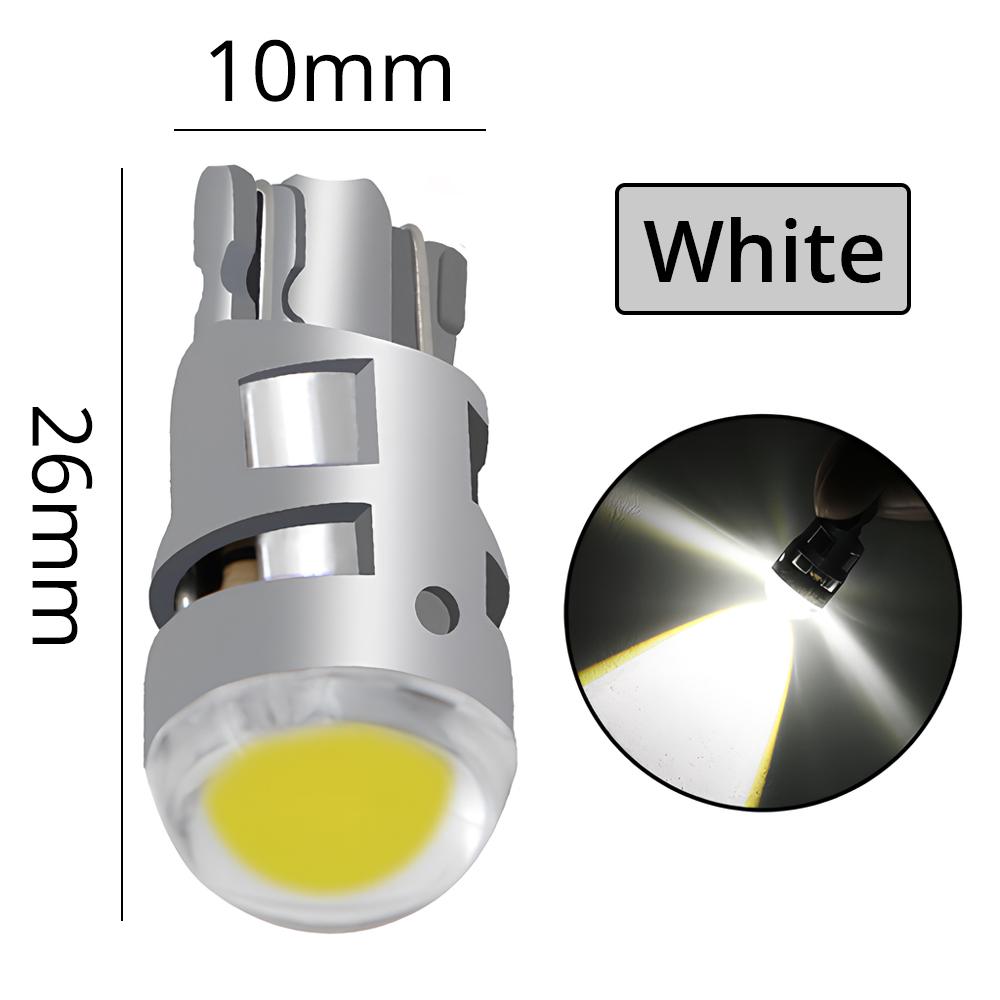 2pcs T10 Led Signal Lamp Car Bulb W5W 194 168 Trunk Reading Interior Lamps Clearance Backup Reverse Light License Plate White