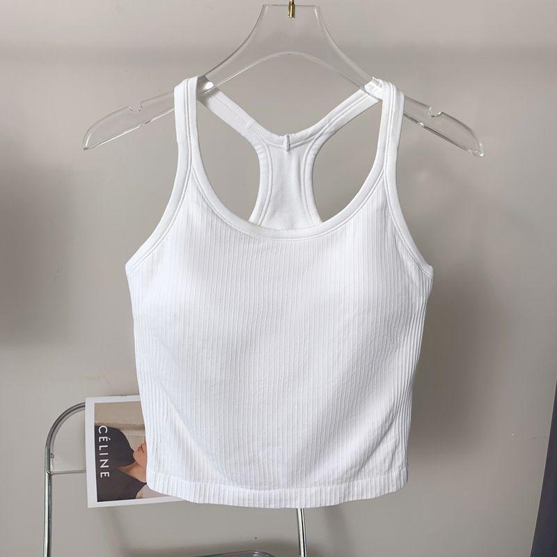 Lu Same Ebb Yoga Vest Women's Sports Bra Removable Chest Pad I-Shaped Pilates Yoga Jacket