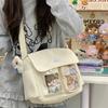 Trendy School Style Crossbody Bags for Women Kawaii Japanese Messenger Bag with Transparent Window Ita Bags for Teenage Girls