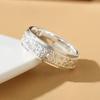 Men's Rotatable Thai Silver Ring - Pure Silver, Trendy, Decompression, Creative Design