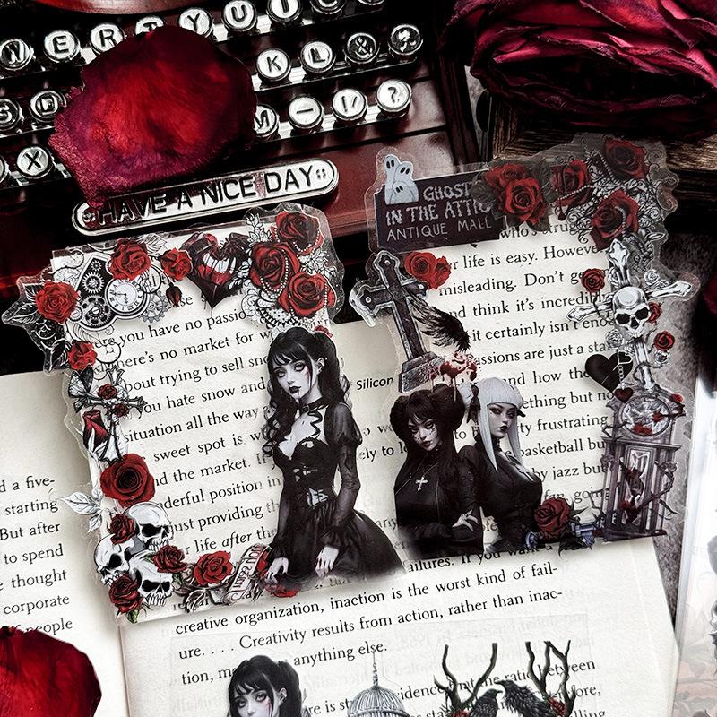 Autron Tuborg Gothic PET Stickers: Dark Retro Collage