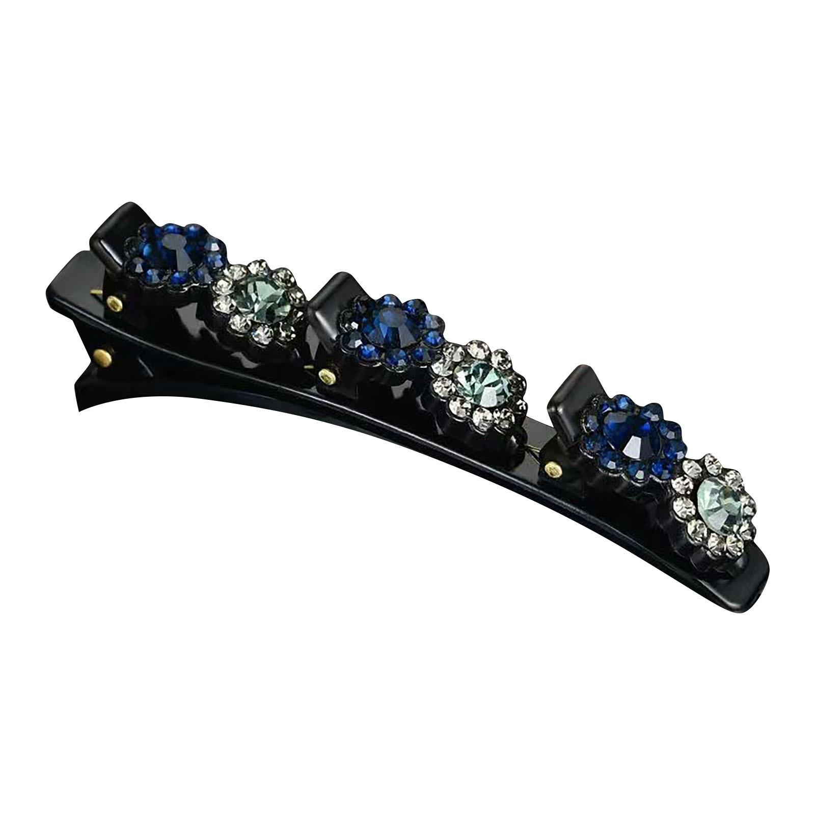 Заколки для волос с блестящими хрустальными камнями — фото 5