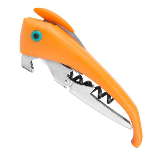 

Beetle-Shaped Wine Opener with Foil Cutter Multi-Function Corkscrew for Home Kitchen Ergonomic Rust-Proof Portable Essential Bar Tool оранжевый