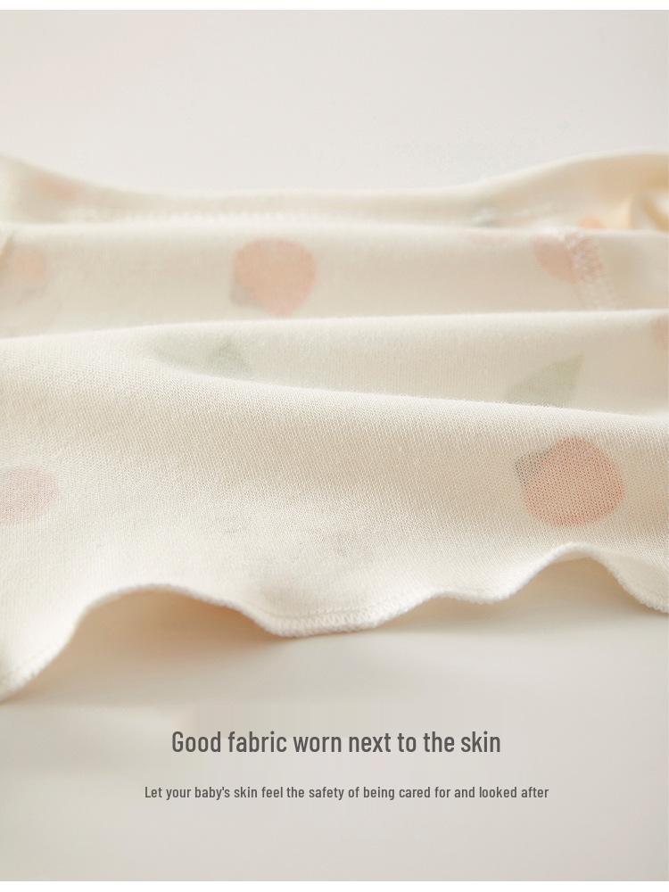 Newborn Pure Cotton Class A Shirt: Anti-Urine, Belly Protection, Size 52, Spring/Autumn