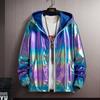 Summer Jacket Women White Pl Size Loose Thin Couple Hooded Spring Autumn Blue Waterproof Cargo Coats