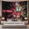 Custom Name Text Tapestry Southampton FC Personalized Polyester Wall Tapestry For Bedroom And Room