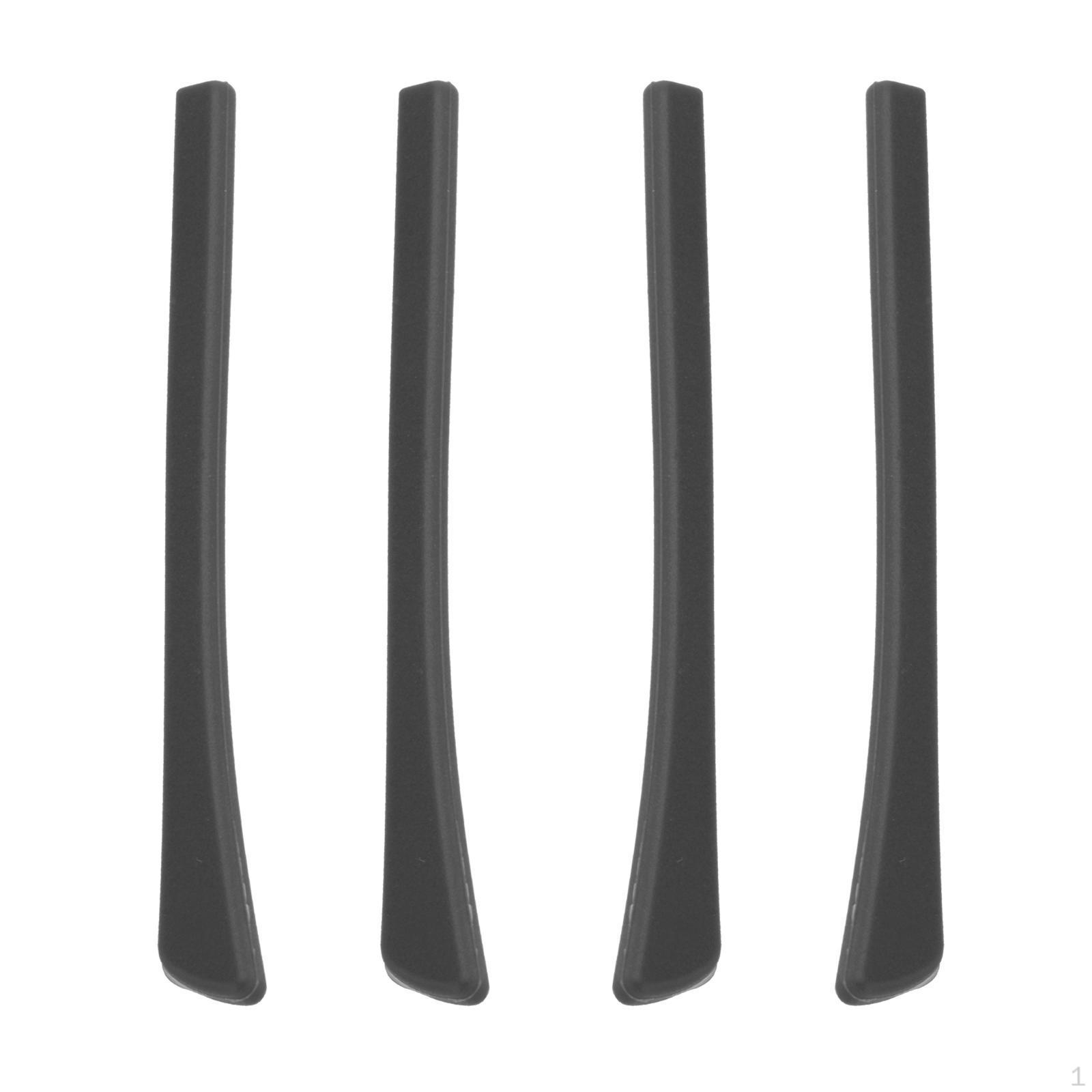 

4 шт. Очки с дужками, силиконовые рукава и прочные аксессуары, длина 69 мм, легкий вес чёрный