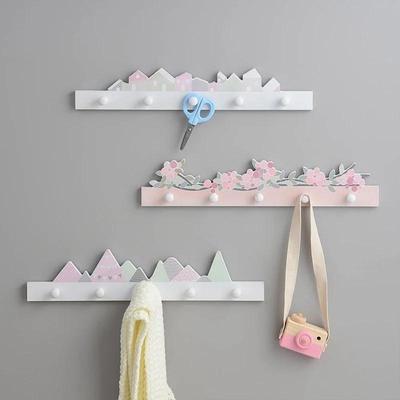 Schlafzimmer Wandorganizer Europäischer Stil Holzhaken Schlüsselanhänger Mantel Hut Haken Veranda Tür Wand Heimdekoration Heimaufbewahrung Kleiderbügel