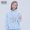 Teenie Weenie Bow Print Hooded Sweatshirt