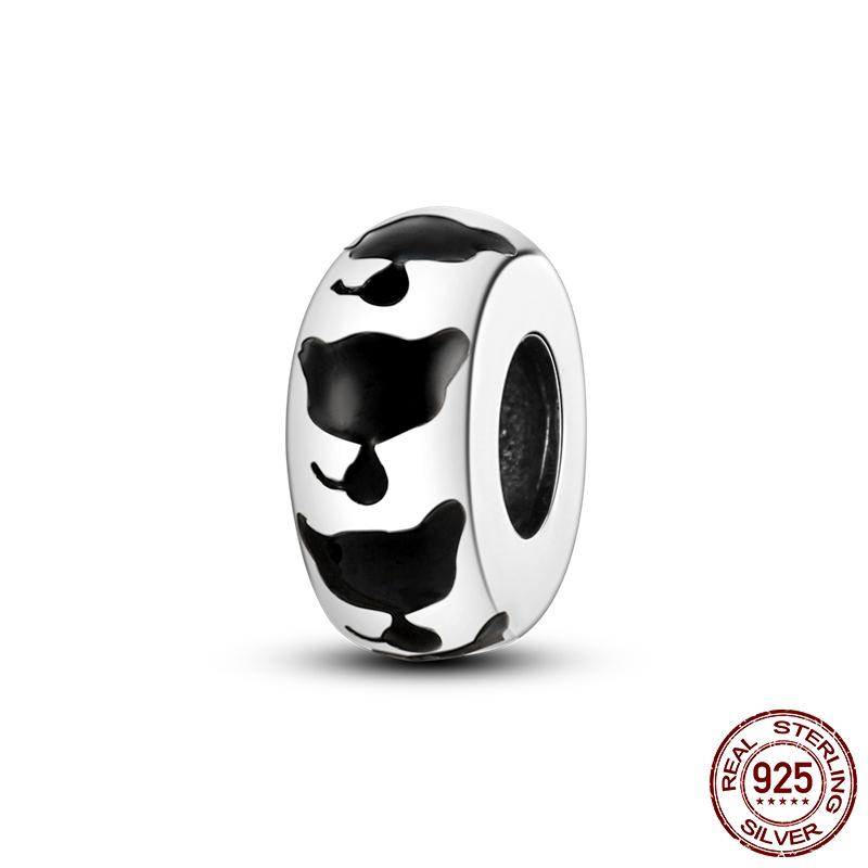 Dog Pet Charms Copper Doggy Paw French Bulldog Bones Beads Fit Original Pan Bracelet Diy Fine Jewelry