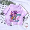 Kpop Demon Hunters Kids T-shirt Kawaii Cotton Birthday Tops Party Wear Girls Tee Summer Short Sleeve Top