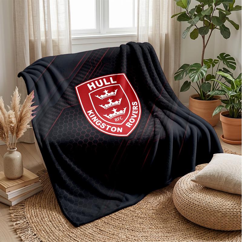 Coperta in Pile Flannel Hull KR Coperta Calda e Accogliente per Divano Letto Viaggio Uso in Tutte le Stagioni