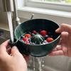 Großes Fassungsvermögen Automatische Obstwaschschale 3D-gedruckter Beeren-Siebkorb für Gemüse Obst
