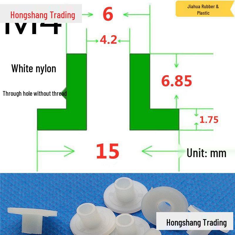 Step T-Shaped Nylon Insulating Bushing Washer, M3-M35 Thread Protection Spacer