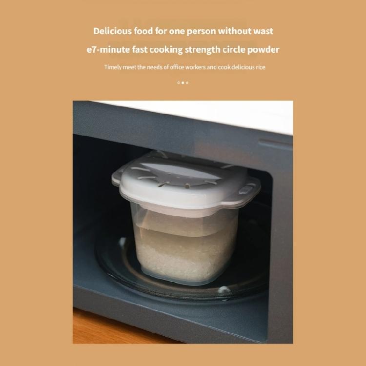 Small Rice and Soup Cooker Lunch Box with Detachable Design Microwaveable Food Storage Container for Convenient Use