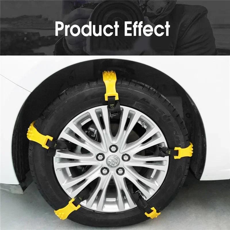 10PCS Universal Winter Snow Mud Anti-skid Tire Chains Tendon for Car Sedan SUV Trucks Snow Tire Chains