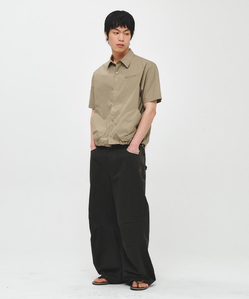 INTEMPOMOOD Arc Pocket Shirt_Beige