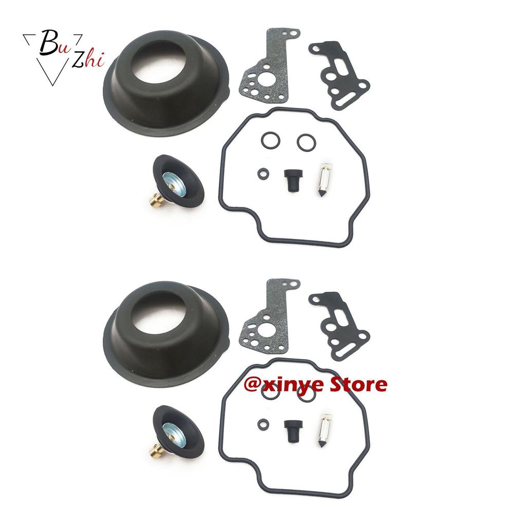 Carburetor Repair Kit Float Needle Gasket with Vacuum Diaphragm for Yamaha Virago XV400 XV535 Vmax1200 XV 400 535 Vmax 1200