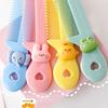 1pc/4pcs Cute and Safe Mini Cartoon Plastic Hair Brush - Portable and Convenient Candy-Colored Small Comb