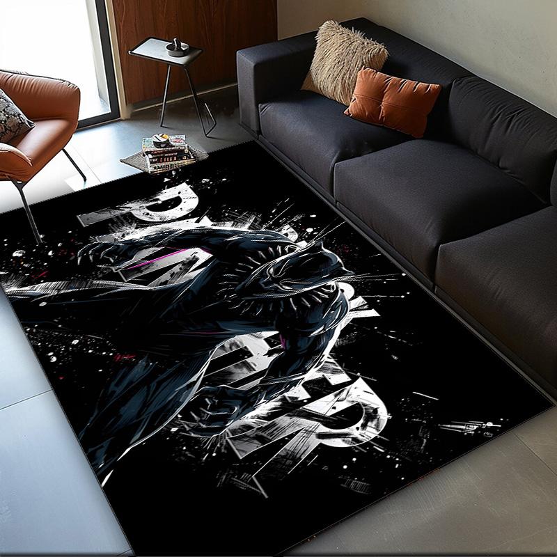 Black panther Area Rug Suitable for Indoor And Outdoor,Carpets for Playroom, Homes, Offices, Living Rooms,Home Decor,Christmas Fan Gift
