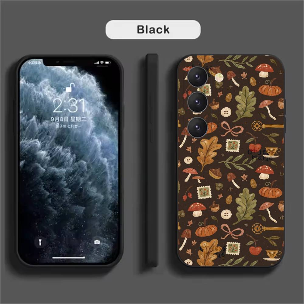 Autumn Leaves Pumpkin  Phone Case For Samsung Galaxy A52 A42 A32 A22 A12 A02S A72 A73 A51 A41 A31 A21S A71 A40 A30S A20S