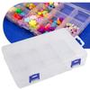 Earring Storage Box Container 8 Grids Adjustable Compartment