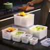 Fruit Storage Boxes for Fridge Leak-proof Produce Containers with Removable Colander And Divider Food Container for Vegetables And Fruits Meal Prep