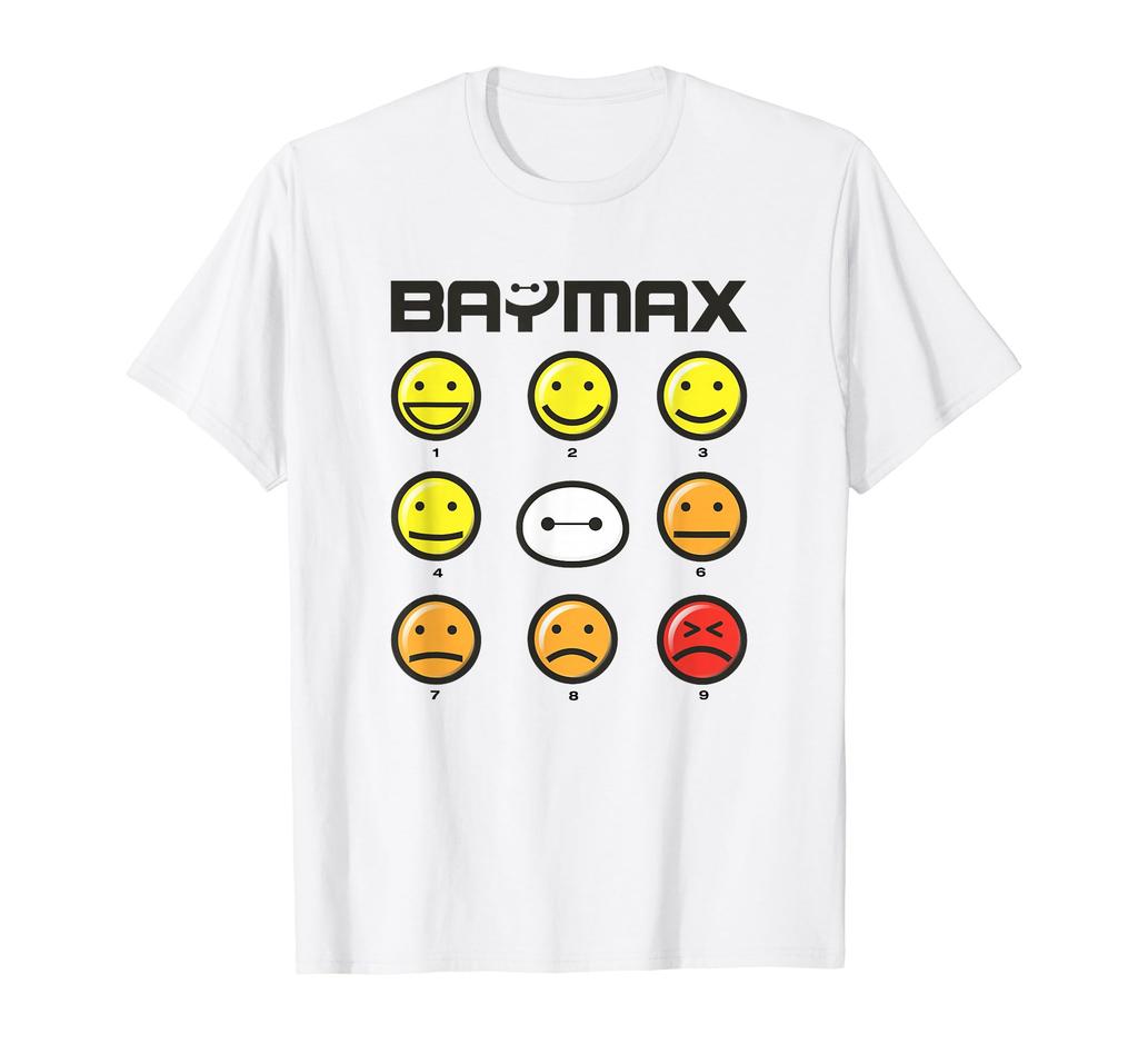 Disney Big Hero 6 Baymax 1-9 Levels of Pain Alley T-Shirt