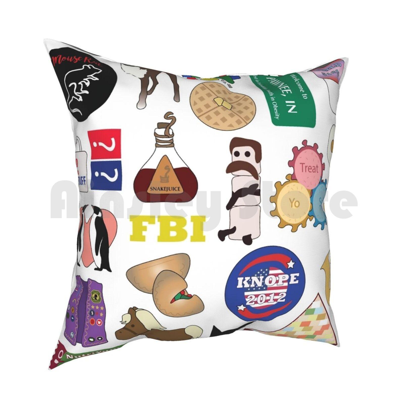 Parks And Rec Flatlay Pillow Case Printed Home Soft Throw Pillow Parks And Rec Parks And Recreation Parks Rec Chris 30x30cm 12x12in
