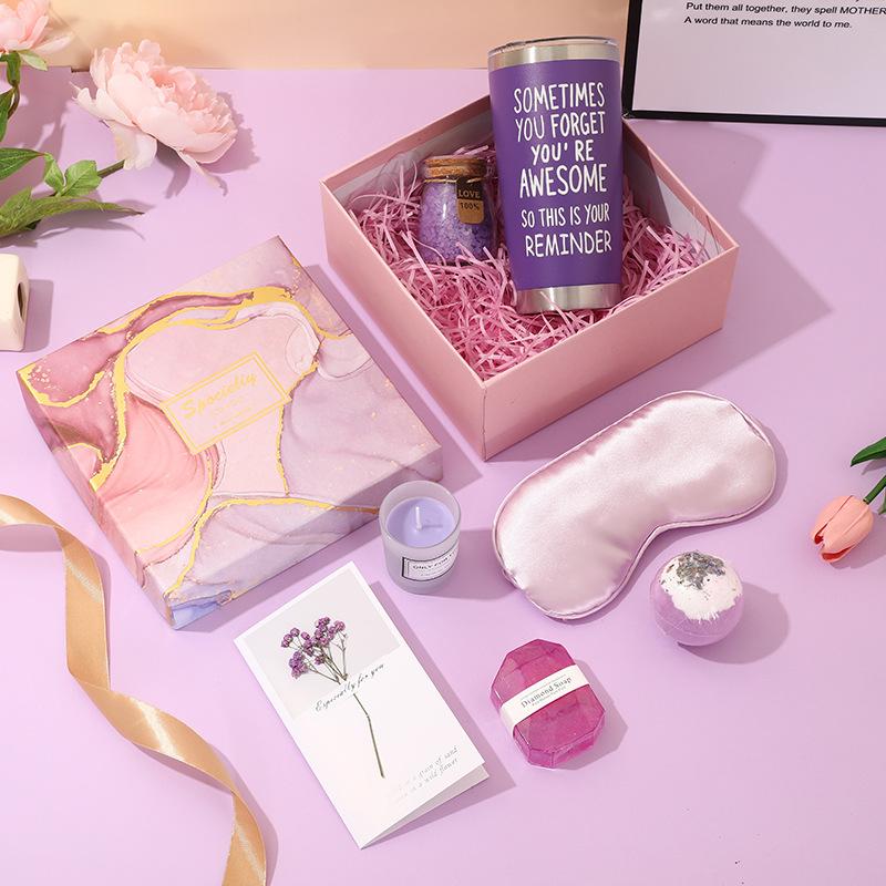 Guests New Custom Birthday Gift Wedding Favor Pink Spa Christmas Gift Set Valentines Day Gifts for Women