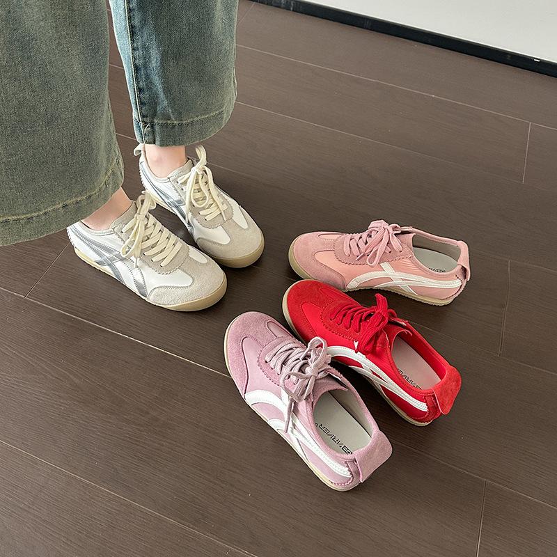 Star with the same 2025 new inner height increase silk color matching heels Forrest Gump shoes casual shoes women's German training shoes