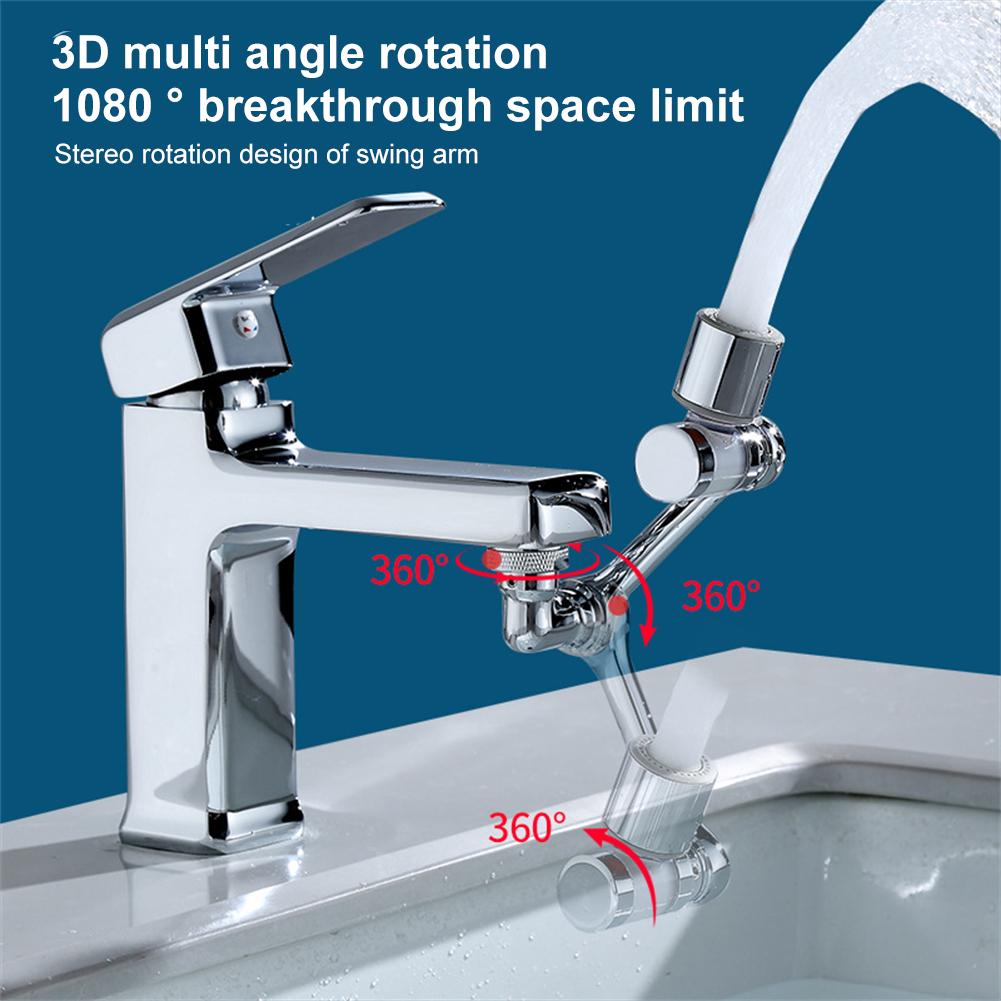 Universal Mechanical Arm Water Nozzle Kitchen Faucet Splash Filter Faucet Washing Pump Nozzle Extender Adapter For Kitchen Bath