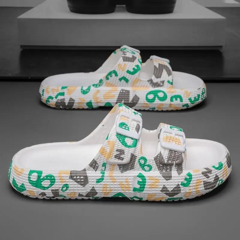 Fashion Sandals Man Beach Eva Platform Slippers for Men Outdoor Summer Sale Original Low Price Elegant Cheap Liquidation Fun Y2k Shoes