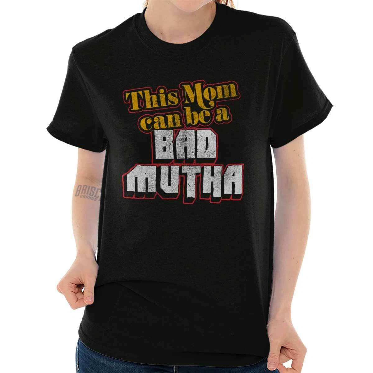 Funny Mother s Day Gift Super Tough Cool Mom Womens Graphic Crewneck T Shirt Tee XL
