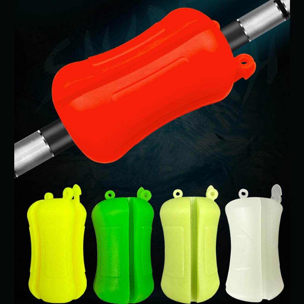 6Pcs Fishing Rod Holder Portable Fishing Rod Fixed Ball Silicone Fishing Pole Clips Universal Fly Fishing Accessories