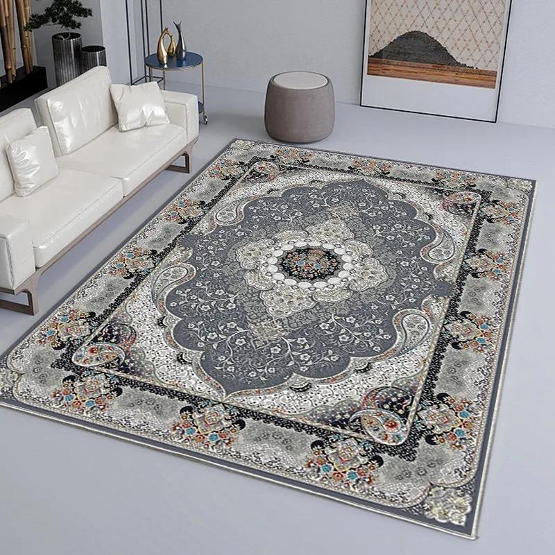 Luxuriant Vintage Carpet Living Room Sofa Table Washable Large Carpet Bedroom Study Dining Room Floor Mat Home Decor Door Mat