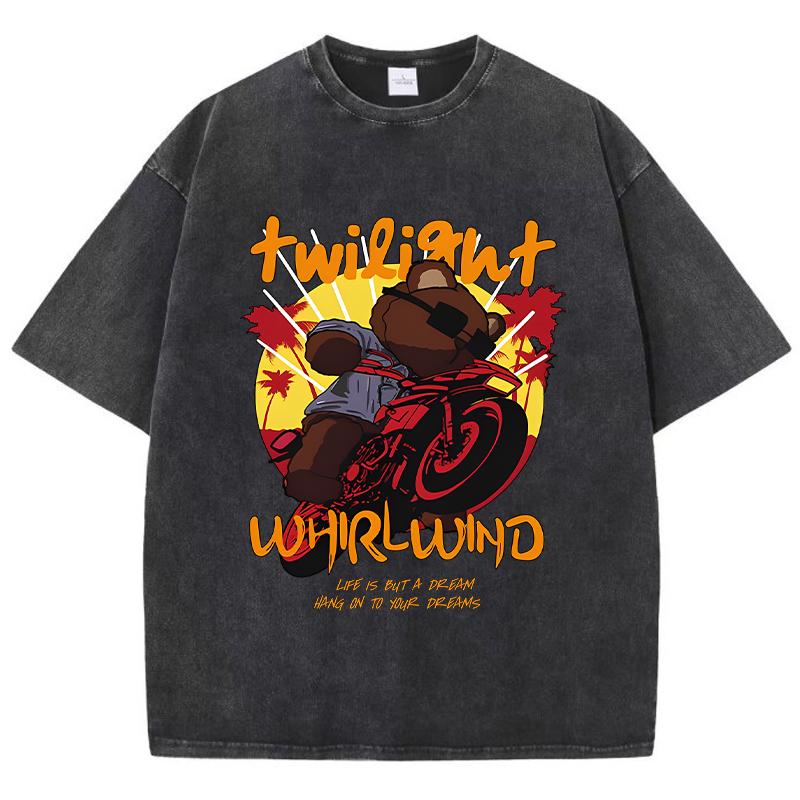 Charming Butterfly Persist In Your Motorcycle Dream Tshirts Man Casual O-Neck T-Shirt Breathable Summer Tshirt