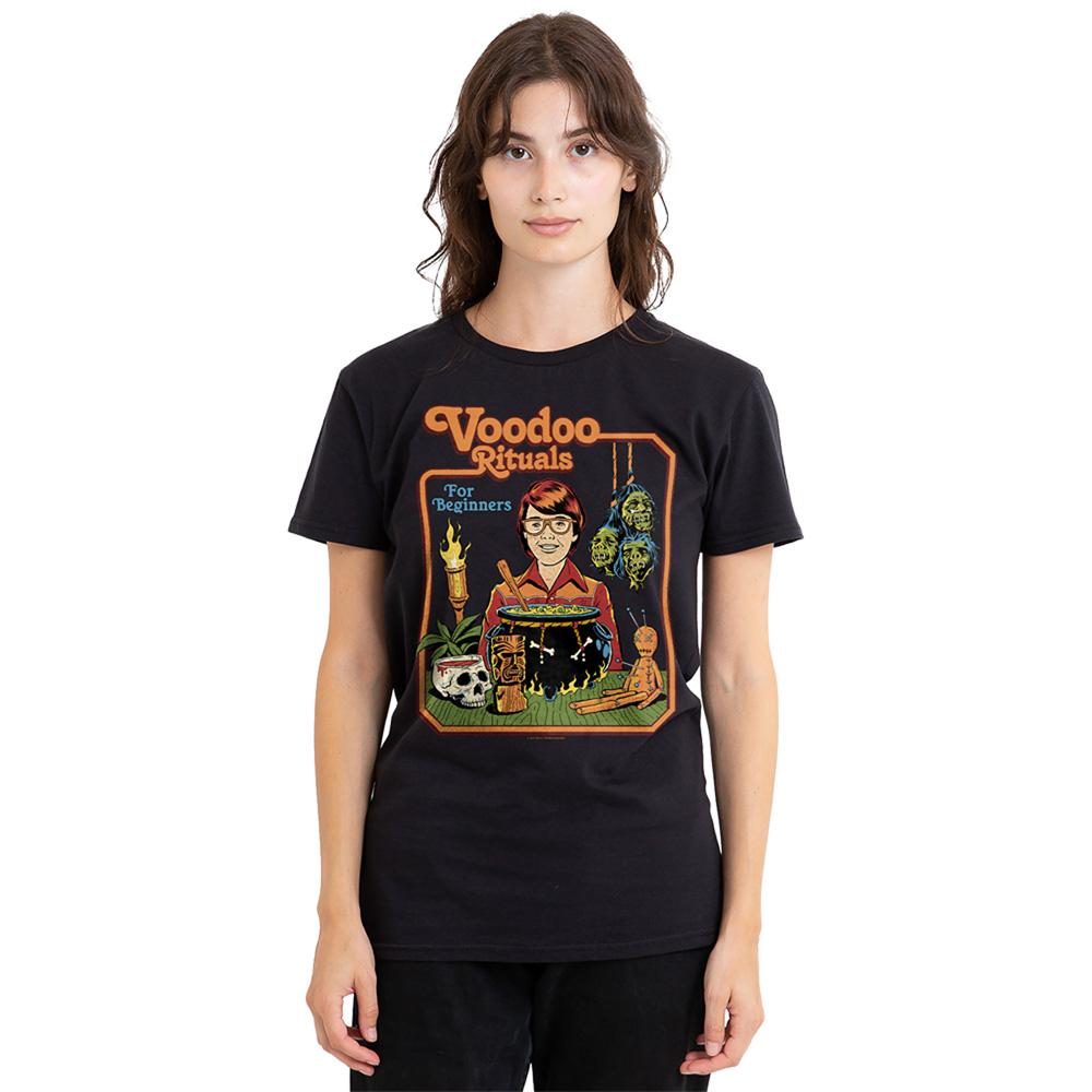 Steven Rhodes Womens/Ladies Voodoo Rituals For Beginners T-Shirt