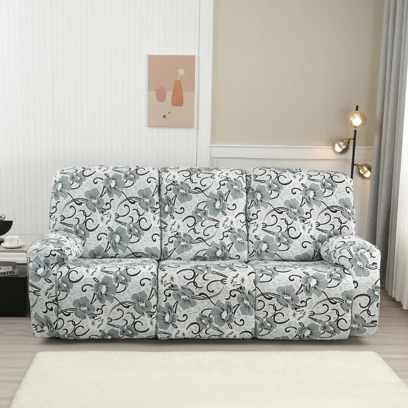 2/3 Seater Spandex Recliner Sofa Cover Stretch Couch Protector for Living Room Relax Lazy Boy Armchair Covers for Home Decor