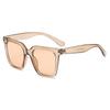 1/6pcs Fashion Large Square Sunglasses Women Designer Cateye Sun Glasses  Vintage Female Color Frame Eyeglasses UV400 Oculos