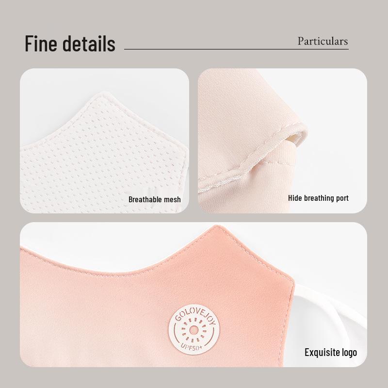 Women's Gradient Summer Sunscreen Mask - UV Protection, Breathable, Cool, Riding Face Cover