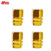 4pcs Car Tire Stem Valve Caps Aluminum Alloy Car Wheel Tire Valve Rim Stem Covers Airdust Waterproof for Automobiles Motorcycl