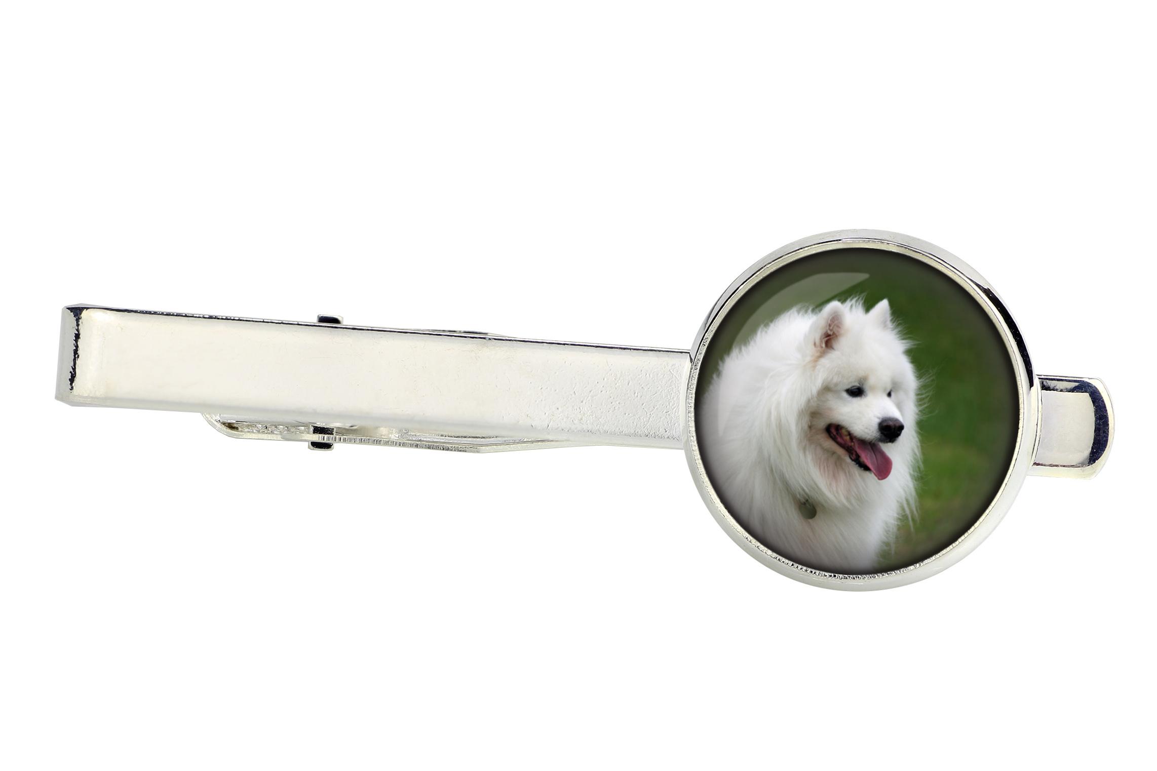 

Samoyed, Bjelkier, Samoiedskaya Sobaka - tie clip, ornament, jewelry for an evening outfit by Art-Dog