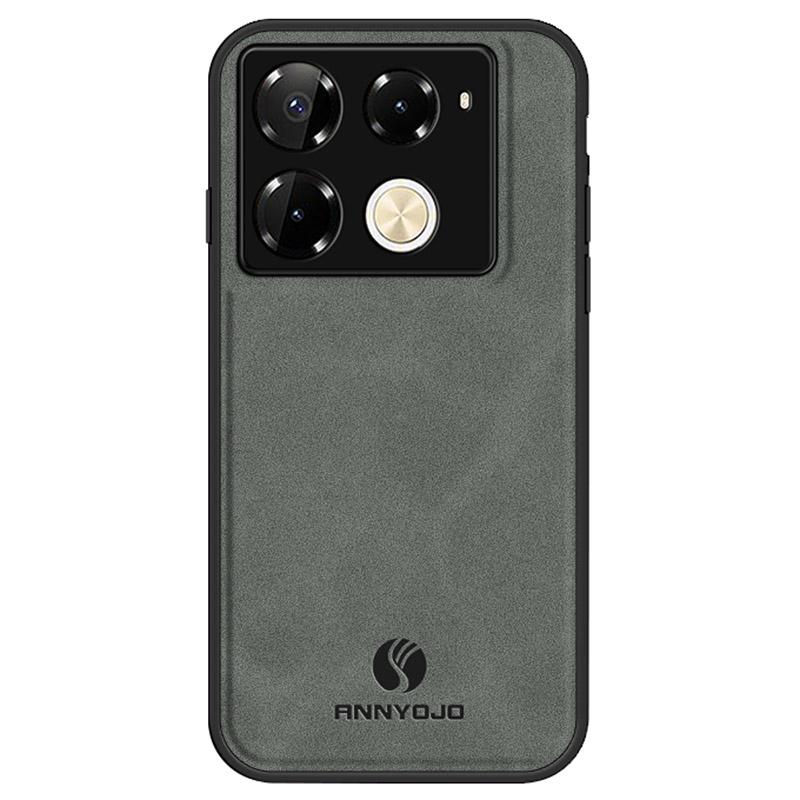 

ANNYOJO Чехол для Infinix Note 40 Pro 4G Ультратонкий чехол на заднюю панель телефона с текстурой ПУ кожи E