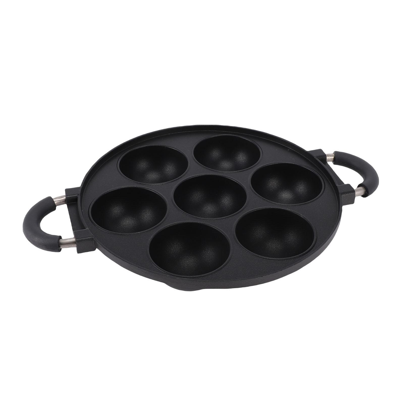 

Large Takoyaki Grill Pan Aluminum Alloy Nonstick Eggs Pancake Meatballs Maker Pan with Dual Handles for Baking Cooking