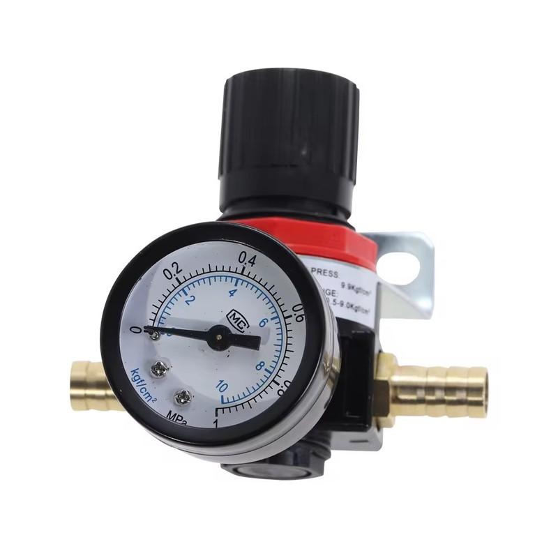 EU AR2000 Filettatura 1/4" BSP Regolatore di Pressione per Compressore d'Aria Pneumatico Valvola di Riduzione Raccordi Connettori 4MM 6MM 8MM 10MM 12MM